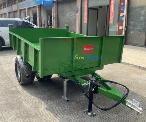 تریلر کمپرسی هیدرولیکی کشاورزی با محور محرک PTO 3-10 تن OEM، ظرفیت 210*160*30 سانتیمتر، با مجموعه لاستیک اصلی