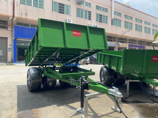 تریلر کمپرسی هیدرولیکی کشاورزی با محور محرک PTO 3-10 تن OEM، ظرفیت 210*160*30 سانتی‌متر، با مجموعه لاستیک اصلی