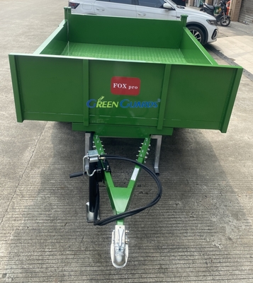 تریلر کمپرسی هیدرولیکی کشاورزی با محور محرک PTO 3-10 تن OEM، ظرفیت 210*160*30 سانتیمتر، با مجموعه لاستیک اصلی